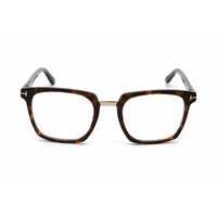 Tom Ford Men's Eyeglasses - Dark Havana/Rose Gold Rectangular Frame | FT5523-B 052 ,