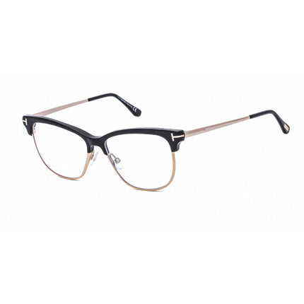 Tom Ford Women's Eyeglasses - Black/Gold Acetate Cat Eye Shape Frame | FT5546-B 001 ,