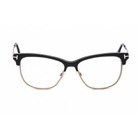 Tom Ford Women's Eyeglasses - Black/Gold Acetate Cat Eye Shape Frame | FT5546-B 001 ,