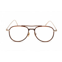 Tom Ford Men's Eyeglasses - Shiny Dark Brown Metal Aviator Shape Frame | FT5666-B 048 ,