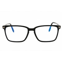 Tom Ford Men's Eyeglasses - Shiny Black Acetate Rectangular Shape Frame | FT5696-B 001 ,