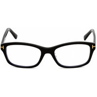 Tom Ford Unisex Eyeglasses - Shiny Black Plastic Rectangular Frame | FT5724-D-B 001 ,