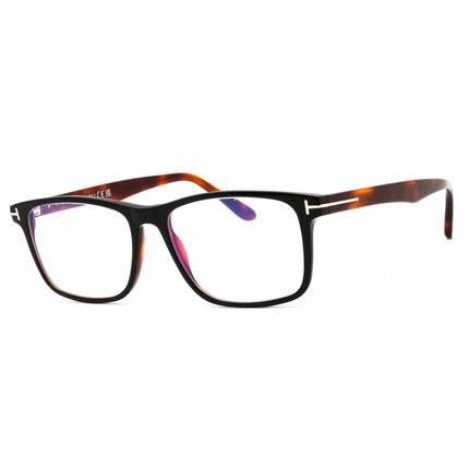 Tom Ford Unisex Eyeglasses - Black Acetate Full Rim Rectangular Frame | FT5752-B 005 ,