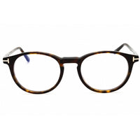 Tom Ford Men's Eyeglasses - Dark Havana Acetate Full Rim Round Frame | FT5823-H-B 052 ,