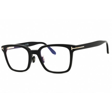 Tom Ford Men's Eyeglasses - Shiny Black Acetate Rectangular Frame | FT5859-D-B 001 ,
