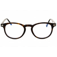 Tom Ford Unisex Eyeglasses - Havana Acetate Full Rim Round Shape Frame | FT5891-B 056 ,