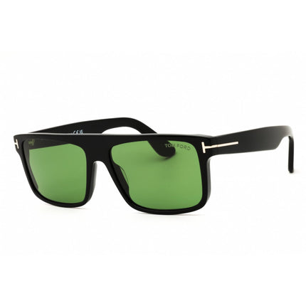Tom Ford Men's Sunglasses - Shiny Black Acetate Rectangular Full Rim | FT0999 01N ,