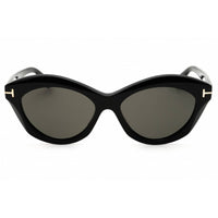 Tom Ford Women's Sunglasses - Shiny Black Acetate Cat Eye Full Rim Frame | FT1111 01D ,