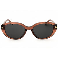 Tom Ford Women's Sunglasses - Shiny Light Brown Acetate Full Rim Frame | FT1246-K 45A ,