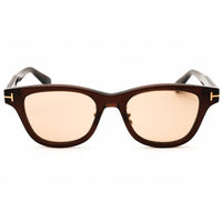 Tom Ford Unisex Sunglasses - Shiny Dark Brown Acetate Full Rim Frame | FT1353-D 48E ,