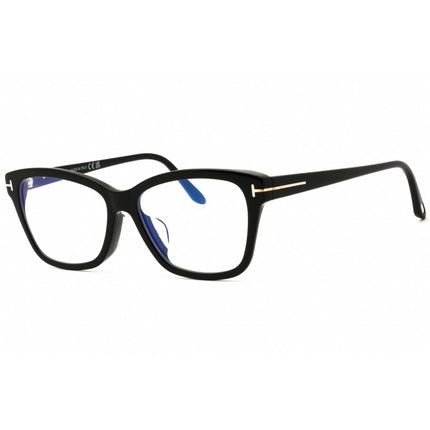 Tom Ford Women's Eyeglasses - Shiny Black Acetate Cat Eye Full Rim | FT5597-F-B 001 ,