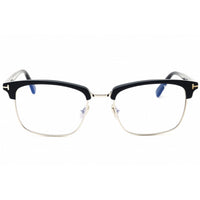 Tom Ford Unisex Eyeglasses - Shiny Blue Metal Rectangular Full Rim | FT5801-B 090 ,