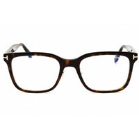 Tom Ford Men's Eyeglasses - Dark Havana Acetate Rectangular Full Rim | FT5853-D-B 052 ,
