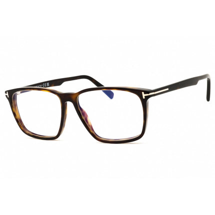 Tom Ford Men's Eyeglasses - Dark Havana Acetate Rectangular Full Rim | FT5959-B 052 ,