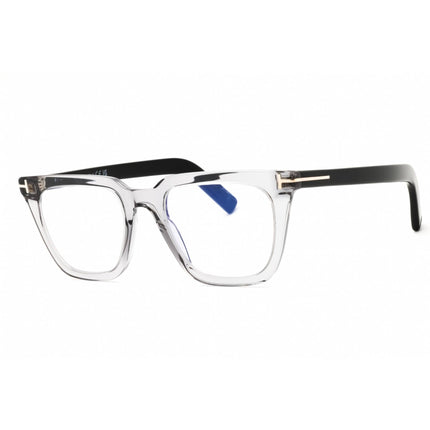 Tom Ford Men's Eyeglasses - Grey/Black Acetate Rectangular Full Rim | FT5963-B 020 ,