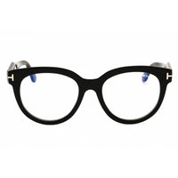 Tom Ford Women's Eyeglasses - Shiny Black Acetate Round Full Rim Frame | FT5987-B 001 ,