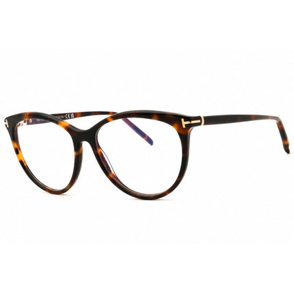 Tom Ford Women's Eyeglasses - Dark Havana Acetate Cat Eye Full Rim | FT5990-B 052 ,