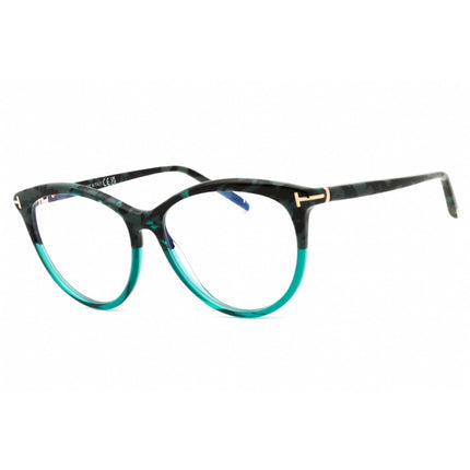 Tom Ford Women's Eyeglasses - Coloured Havana Acetate Cat Eye Full Rim | FT5990-B 055 ,