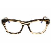 Tom Ford Unisex Eyeglasses - Havana/Beige Acetate Rectangular Full Rim | FT6036-B 056 ,