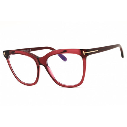 Tom Ford Women's Eyeglasses - Shiny Bordeaux Acetate Cat Eye Full Rim | FT6042-B 069 ,