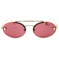 Versace Unisex Sunglasses - Pale Gold Metal Oval Shape Rimless Frame | 0VE2295 12521A ,