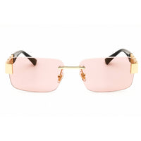 Versace Unisex Sunglasses - Gold Metal Rectangular Full Rim Frame | 0VE2298 10021T ,