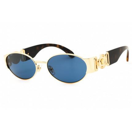 Versace Unisex Sunglasses - Gold Metal Oval Shape Full Rim Frame | 0VE2299 100280 ,