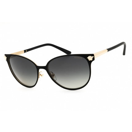 Versace Women's Sunglasses - Black Metal Cat Eye Shape Full Rim Frame | 0VE2168 1377T3 ,