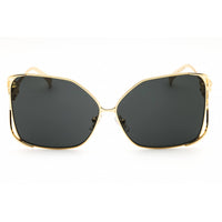 Versace Women's Sunglasses - Gold Metal Oversized Full Rim Frame | 0VE2288 100287 ,