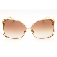 Versace Women's Sunglasses - Gold Metal Oversized Full Rim Frame | 0VE2288 1002B8 ,