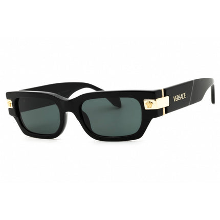 Versace Men's Sunglasses - Black Acetate Rectangular Full Rim Frame | 0VE4465 GB1/87 ,
