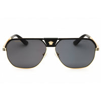 Versace Men's Sunglasses - Black Metal Rectangular Full Rim Frame | VE2294 100281 ,