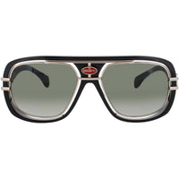Bugatti Men's Sunglasses - Black/Gold Acetate Navigator Full Rim Frame | 07 BK/WG ,
