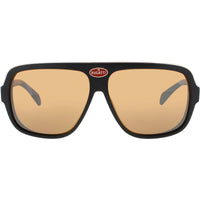 Bugatti Unisex Sunglasses - Matte Black/Gold Acetate Navigator Full Rim Frame | 06 MBK ,