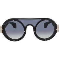 Bugatti Unisex Sunglasses - Black Acetate Shield Shape Full Rim Frame | 47 BK ,