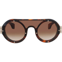 Bugatti Unisex Sunglasses - Havana Acetate Shield Shape Full Rim Frame | 47 CAR ,