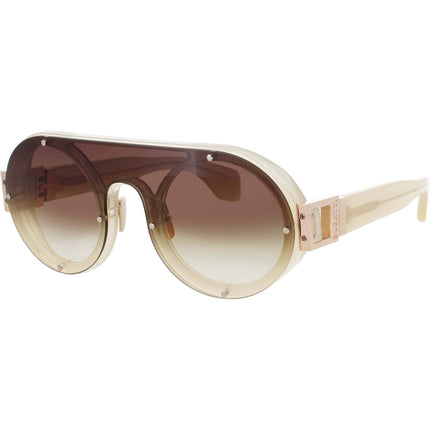 Bugatti Unisex Sunglasses - Bone Acetate Shield Shape Full Rim Frame | 47 BNE ,