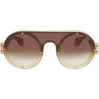 Bugatti Unisex Sunglasses - Bone Acetate Shield Shape Full Rim Frame | 47 BNE ,