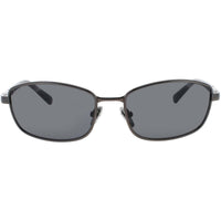 Quay Unisex Sunglasses - Shiny Gunmetal Metal/Acetate Full Rim | TEXT ME GNMTL/SMK ,
