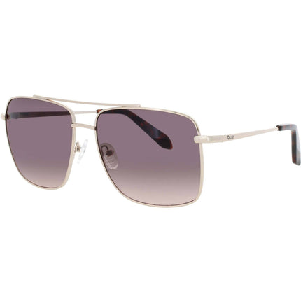 Quay Unisex Sunglasses - Gold Metal Navigator Full Rim Frame | HOT TAKE GLD/SMKPNK ,