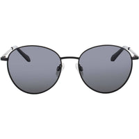 Quay Unisex Sunglasses - Black Metal Oval Shape Full Rim Frame | LOOP ME IN BLK/BLK ,