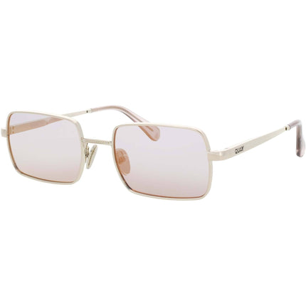 Quay Unisex Sunglasses - Gold Metal Rectangular Shape Full Rim Frame | DND GLD/CP ,