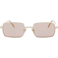Quay Unisex Sunglasses - Gold Metal Rectangular Shape Full Rim Frame | DND GLD/CP ,
