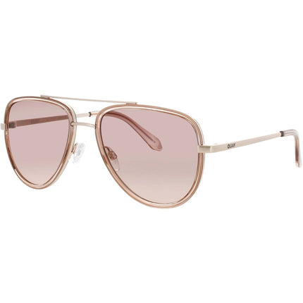 Quay Unisex Sunglasses - Doe Acetate Aviator Full Rim Frame | ALL IN MEDIUM DOE/BRNFWN ,