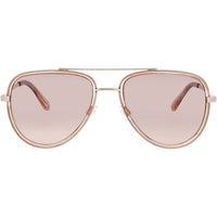 Quay Unisex Sunglasses - Doe Acetate Aviator Full Rim Frame | ALL IN MEDIUM DOE/BRNFWN ,