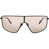 Quay Unisex Sunglasses - Black Metal Oversized Full Rim Frame | ENTOURAGE BLK/TAN ,