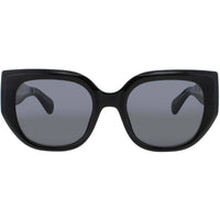 Quay Women's Sunglasses - Black/Gold Acetate Cat Eye Full Rim | BUSY BUSY BLK/SMK ,
