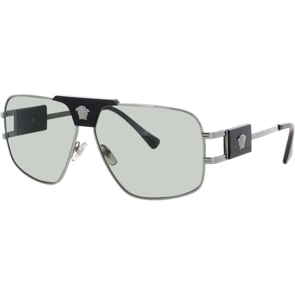 Versace Men's Sunglasses - Gunmetal Metal Geometric Full Rim Frame | 0VE2251 1001 ,