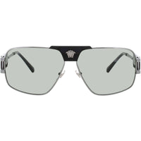 Versace Men's Sunglasses - Gunmetal Metal Geometric Full Rim Frame | 0VE2251 1001 ,
