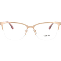 Versace Women's Eyeglasses - Rose Gold Metal/Acetate Cat Eye Frame | 0VE1304 1412 ,